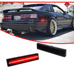 Set of 2 Red LED Rear Bumper Side Marker Lamps for Toyota Supra MK3