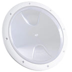 8" Round Inspection Deck Plate with Clear Lid for Marine Boat