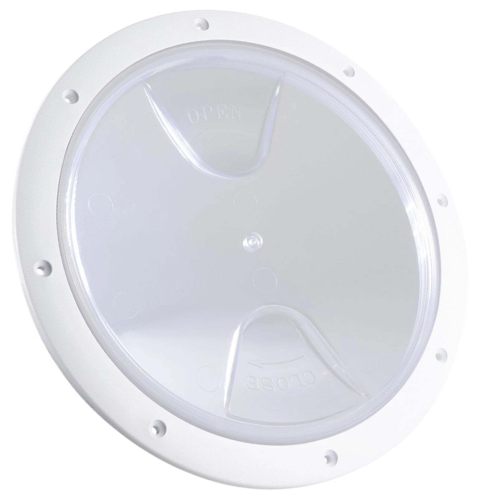 8" Round Inspection Deck Plate with Clear Lid for Marine Boat