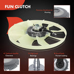 Electric Fan Clutch Assembly for Freightliner Sprinter 2500 3500 (2002–2018)