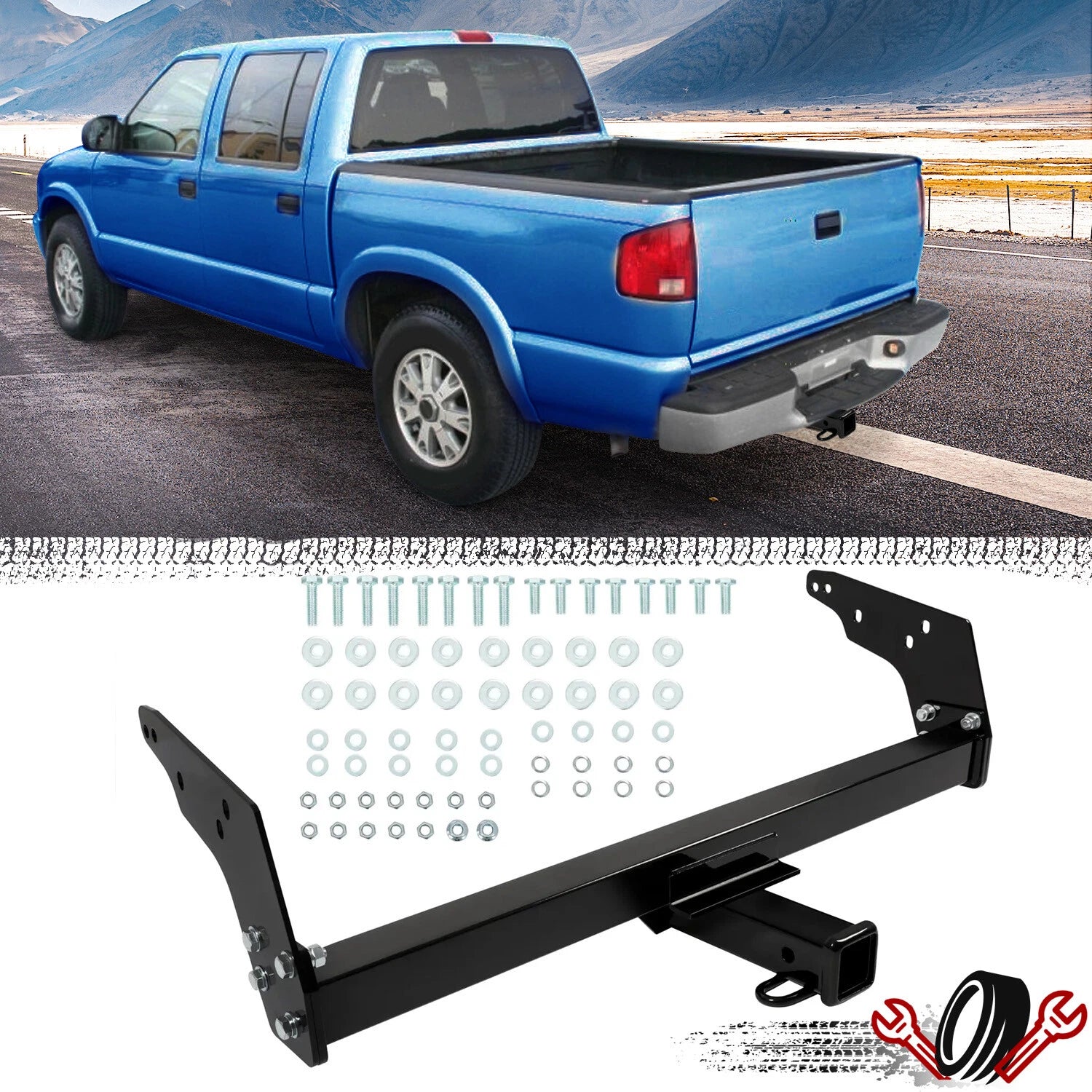 Class 3 Trailer Hitch for Chevrolet S10/GMC Sonoma/Isuzu Hombre (1983–2004)