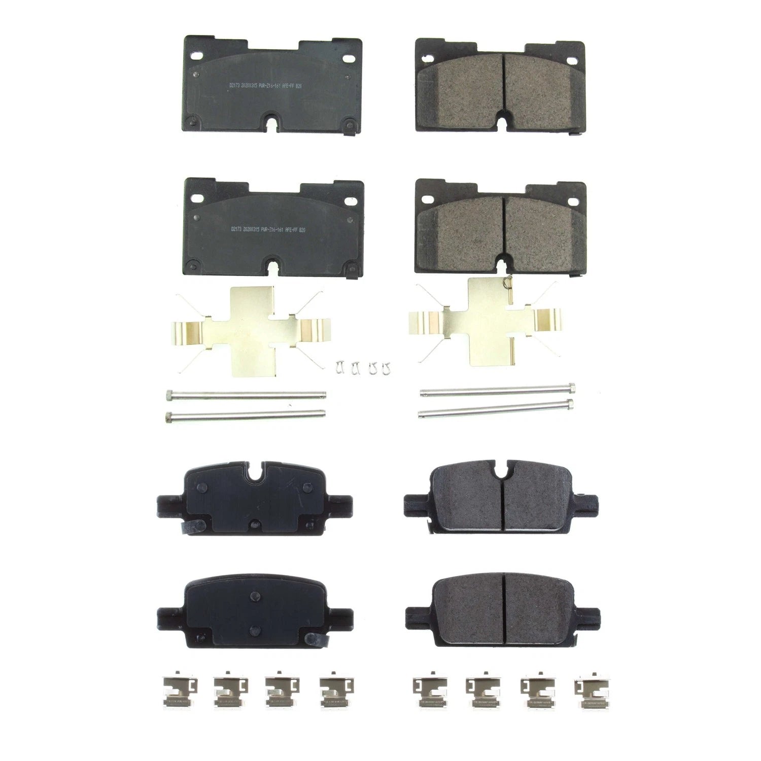 PowerStop Z17 Low-Dust Ceramic Disc Brake Pad Kit for Escalade Yukon (2002–2020)