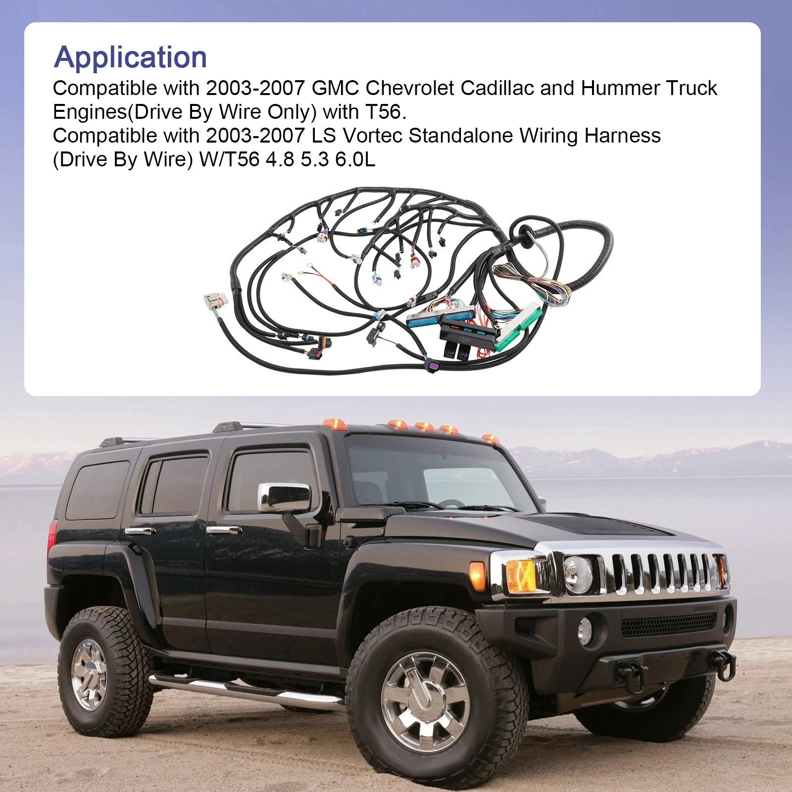 T56 Standalone Wire Harness for LS LS3 Vortec (2003-2007)