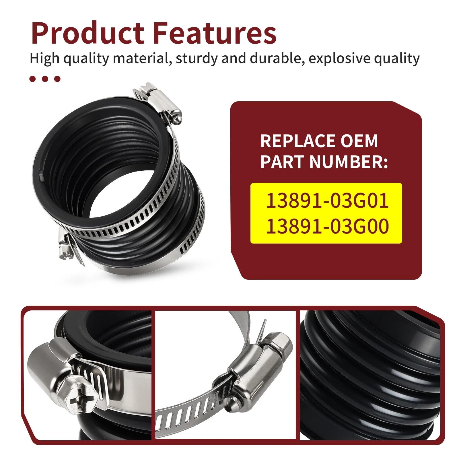 Air Box Inlet Joint Pipe for Suzuki Eiger 400 (2002–2007)