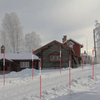 Set of 100 Reflective Snow Plow Stakes for Driveway Markers