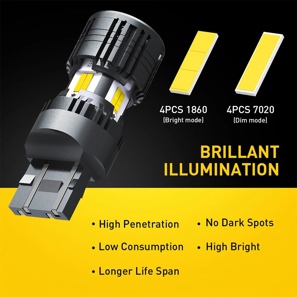 2X 7443 7440 LED Turn Signal Light Bulbs for AUXITO (2010–2023)
