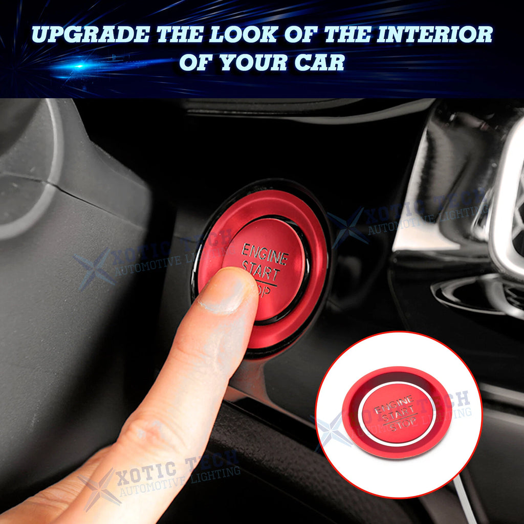 Sport Style Engine Start Button Cover Trim for Honda Civic (2022-2025)