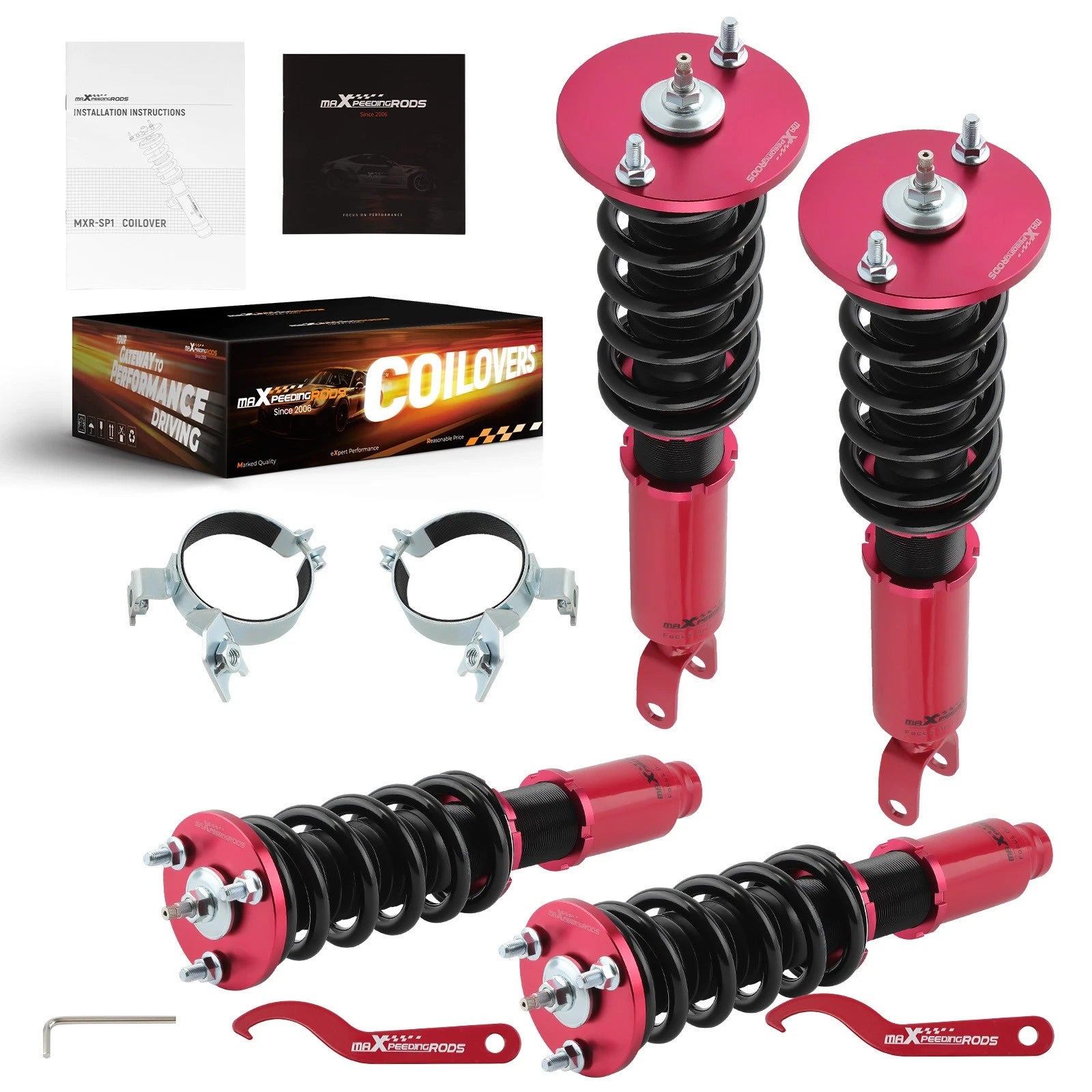 Coilover Kit 24 Way Damper Adjustable for Honda Accord (1990–1997) Acura CL (1997–1999)