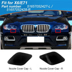 Front Headlight Washer Nozzle Covers for BMW X6 (2008-2014)