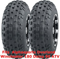 Set of 2 Knobby Tires 21x7-10 for Alphasports Overland Winchester 180 Daisy 90 ATV