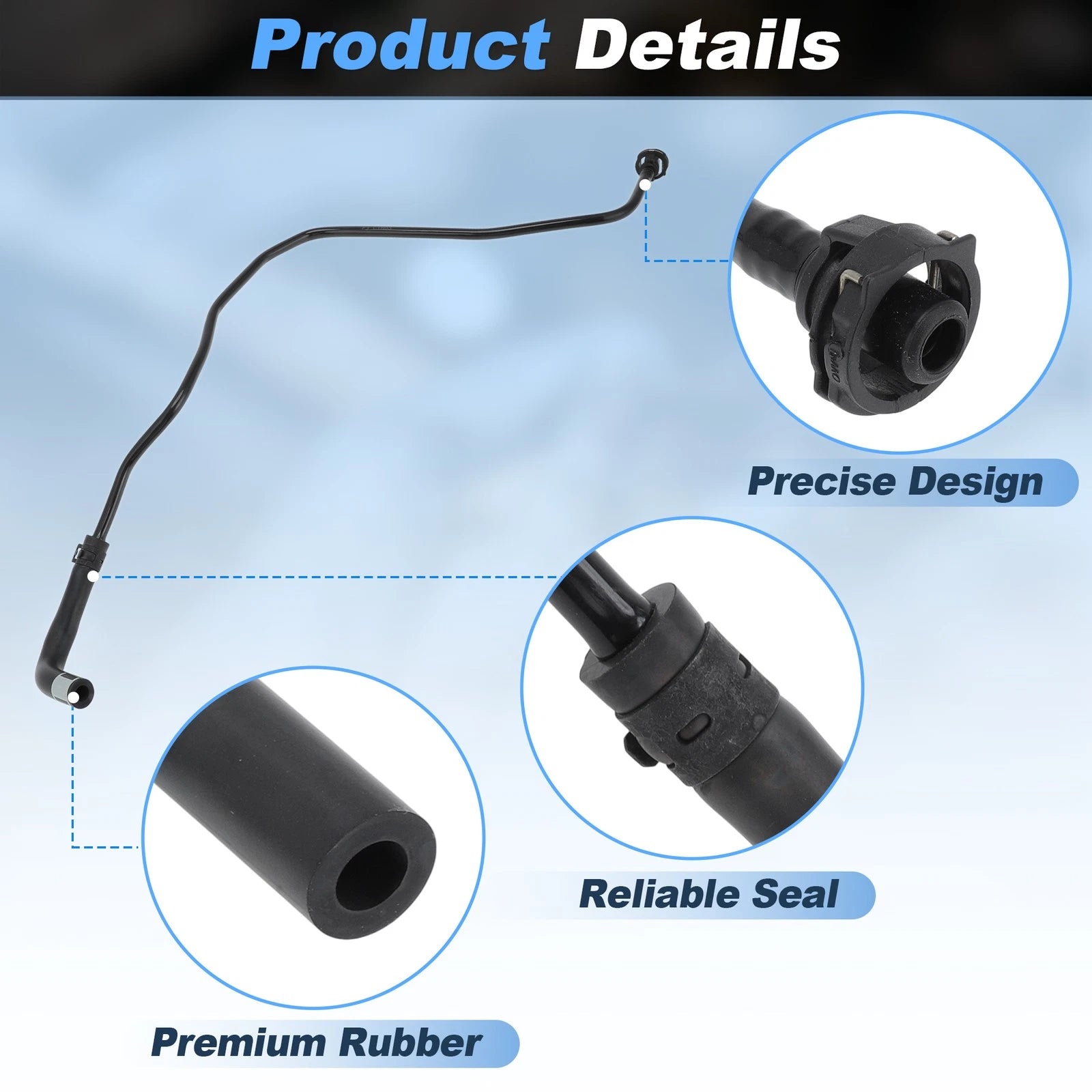 Radiator Cooling Overflow Hose for Audi A6/A6 Avant/A6 Avant Quattro (1998–2004)