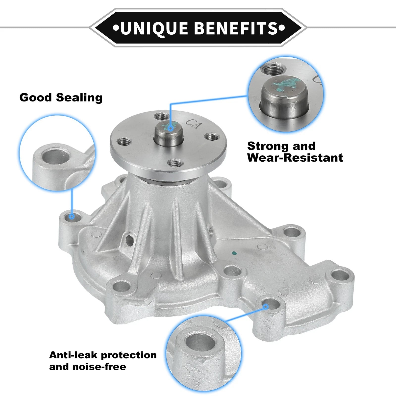 Water Pump for Ford Ranger Pickup 2.5 TDCi 4x4 (No. 8ALA15100/8ALA15100A)