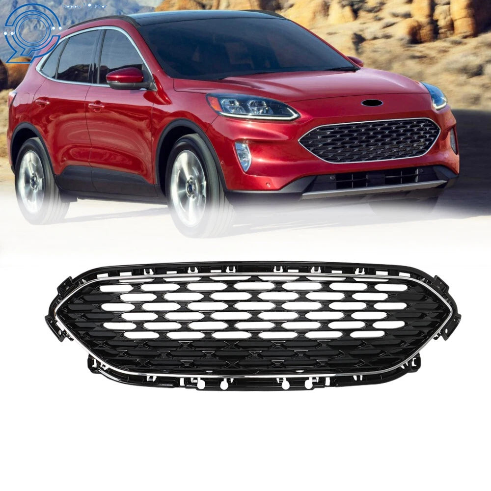Front Upper Grille Assembly for Ford Escape (2020–2022) W/Chrome Trim