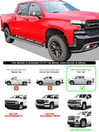 Wheel-to-Wheel Steps for Silverado Sierra Crew Cab (2019-2026)