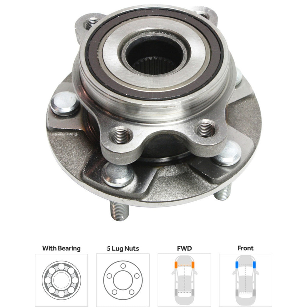 Wheel Hubs for Toyota RAV4 (2006–2018) Front & Rear 4WD