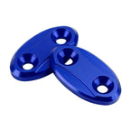 Aluminum Mirror Block Off Plates Hole Caps Blue for Yamaha YZF-R1 (2007–2014)
