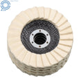 5 Pack Wool Felt Flap Discs for Buffing and Polishing Wheels (4-1/2")