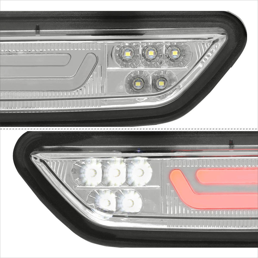 3D LED Bar 3rd Tail Brake Light for Ford Mustang (2015–2018) Chrome