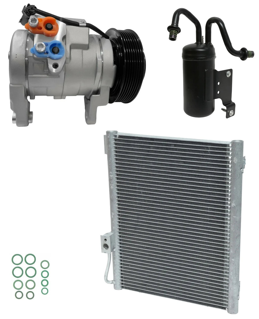 AC Compressor Kit w Condenser for Dodge Ram 3500 5.7L V8 (2006–2006)