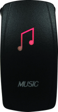 Lighted Switch for DragonFire Racing Music On/Off (RHD)