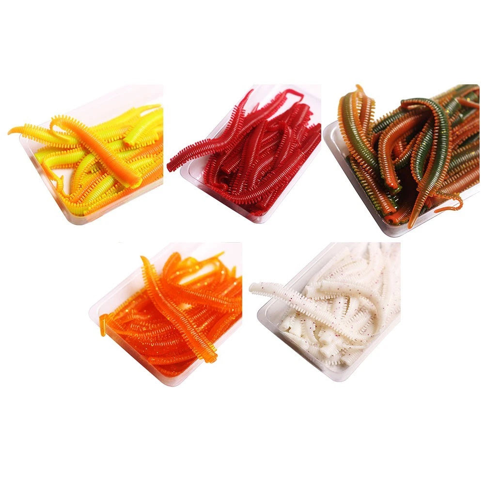 10pcs TPR Sand Silkworm Fishing Lure for Effective Attraction