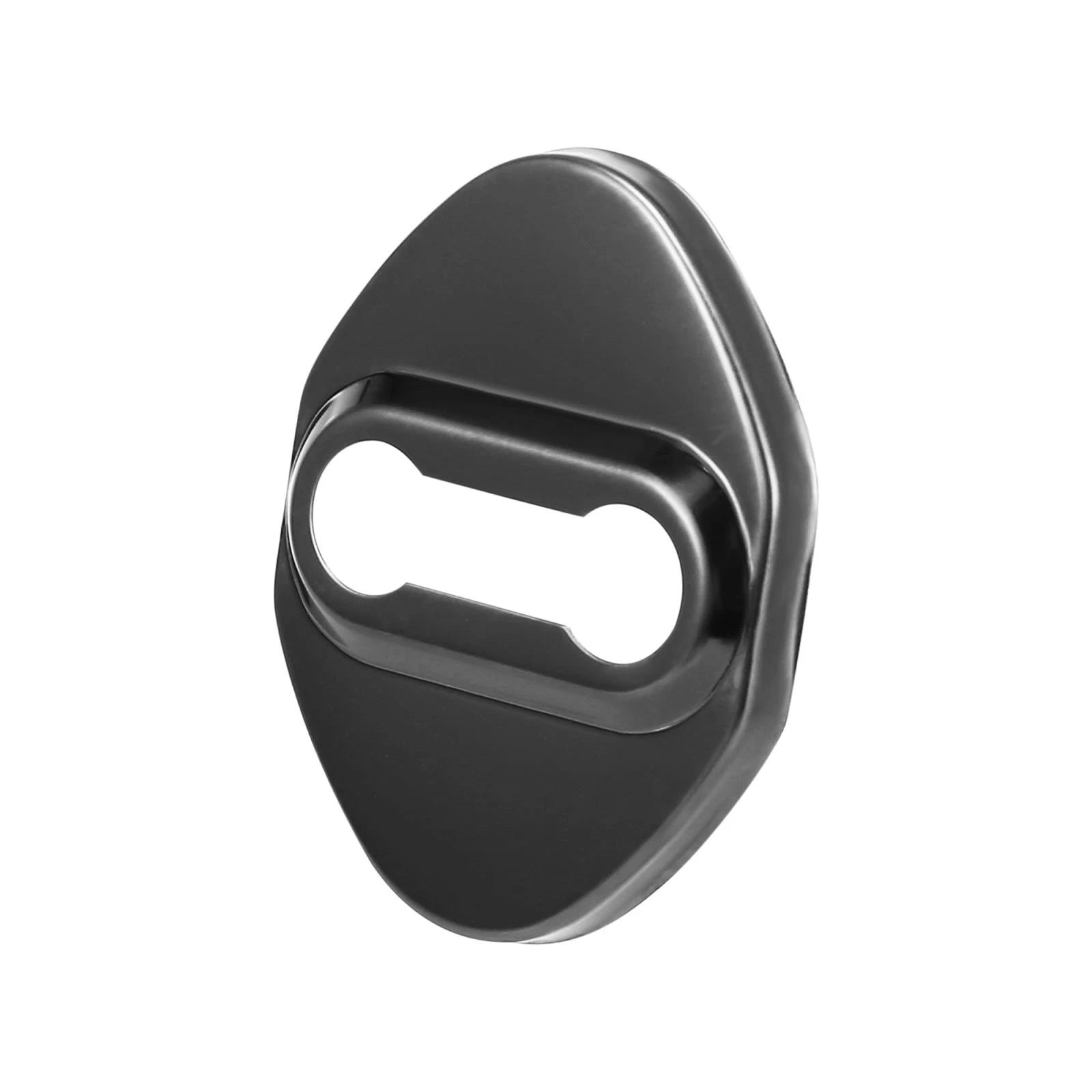 Set of 4 Door Lock Latch Striker Covers for Toyota (w/ Adhesive, Black)