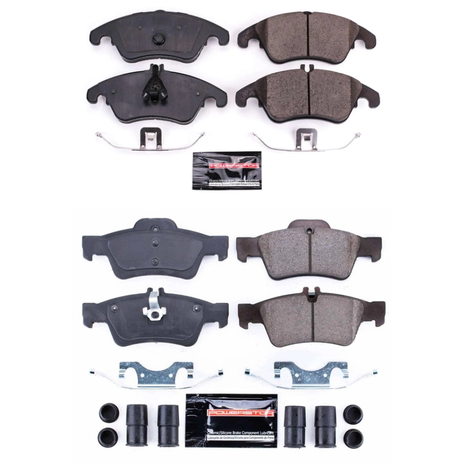 PowerStop Z23 Carbon-Fiber Ceramic Brake Pads Kit for Mercedes W212 E350 (2010–2016)