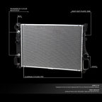 Aluminum Core Radiator for Mercedes-Benz CL550 S550 (2007–2014) DPI 2875