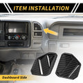 Set of 2 Carbon Fiber Air Vent AC Outlet Cover Trim for Toyota Tundra (2022–2024)