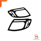 Matte Black Headlight Lamp Cover Trim for Ford Ranger UTE (2012-2015)