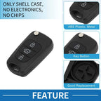 3 x Keyless Entry Remote Key Fob Shell Case for Hyundai I20 I30 I35 (2008-2017)