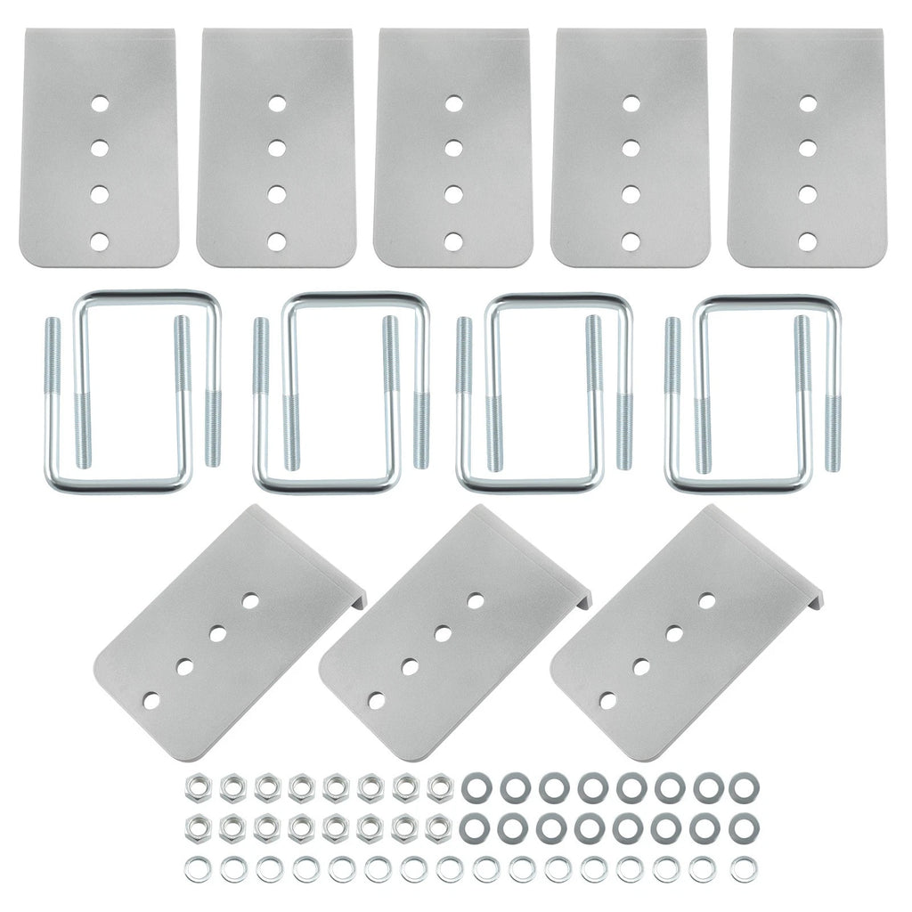 8" Galvanized L-Type Bunk Bracket Kit for Boat Trailer (3x3) (2010–2015)