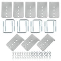8" Galvanized L-Type Bunk Bracket Kit for Boat Trailer (3x3) (2010–2015)