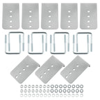 8" Galvanized L-Type Bunk Bracket Kit for Boat Trailer (3x3) (2010–2015)
