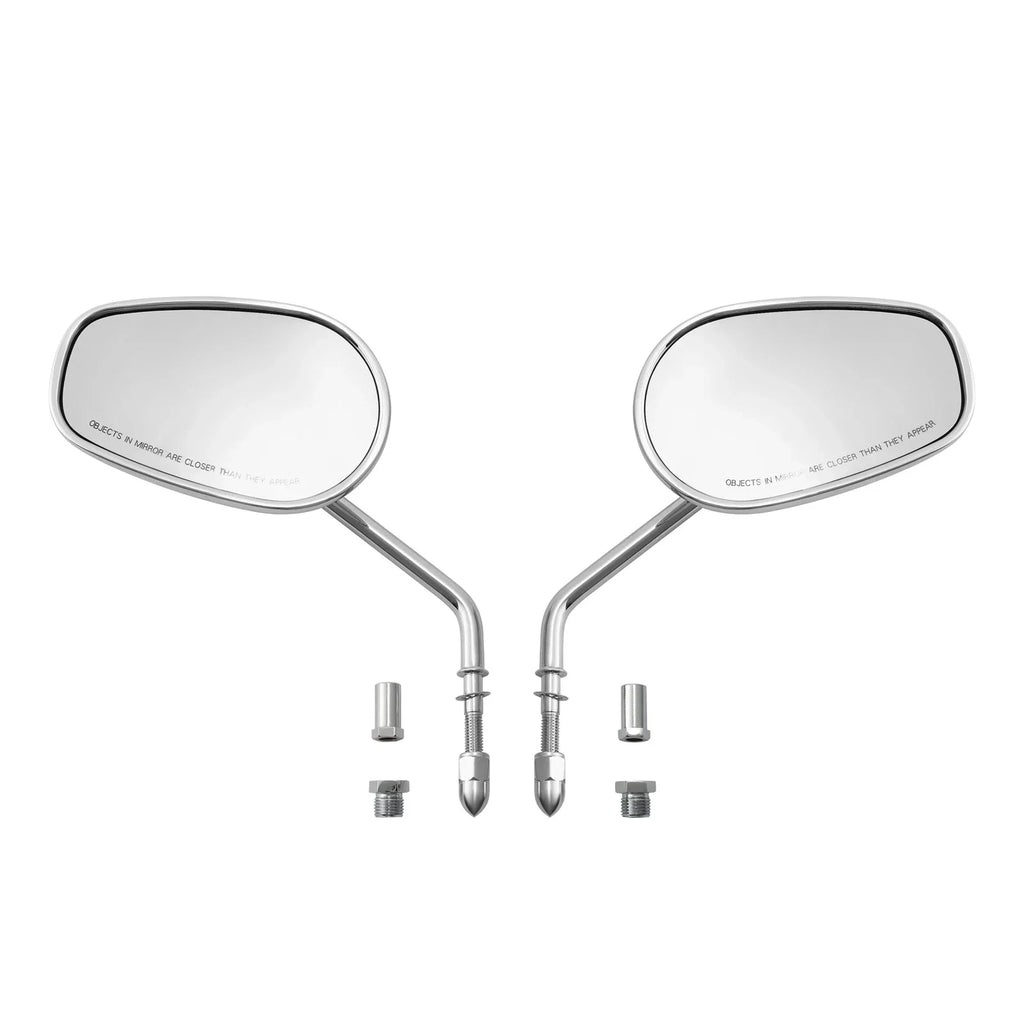 Chrome Rear-View Mirrors for Harley Sportster XL Softail Touring Road Glide