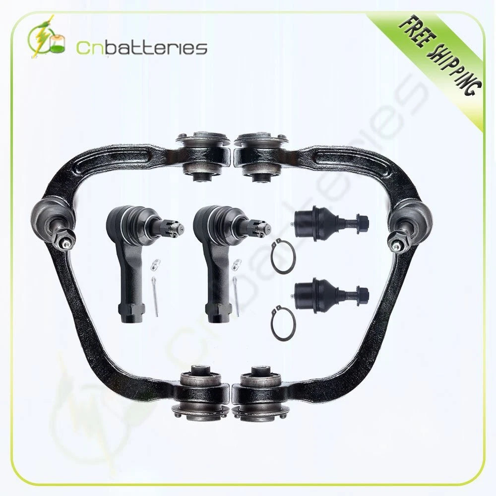 Set of 6 Suspension Upper Control Arm Ball Joints & Outer Tie Rods for Ford F-150 (2004–2008)