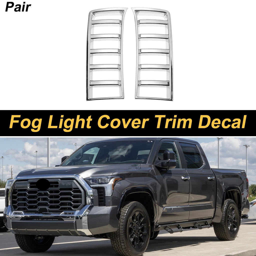 Set of 2 Fog Light Cover Trim for Toyota Tundra (2022–2025) Plating