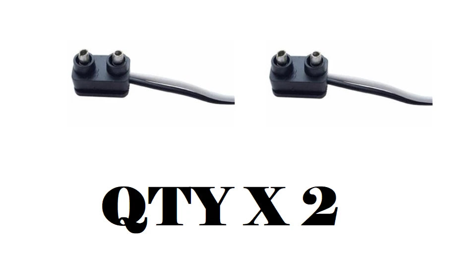 2 Prong Pigtail Wire Plug for Truck Trailer Side Marker Lights (OEM)