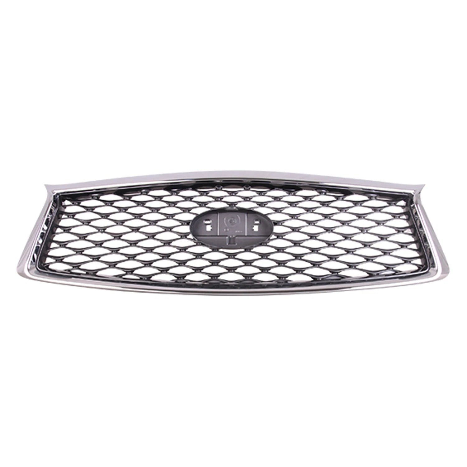 Replacement Chrome ABS Plastic Front Grille w/o Park Assist Sensor Holes