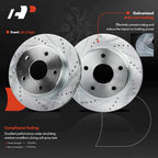 Front Side Drilled Brake Rotors for Dodge Dakota (2005-2010)