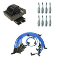 NGK Ignition Coil Wires & 8 Nickel Spark Plugs Kit for E-250 Econoline (1992–2014)