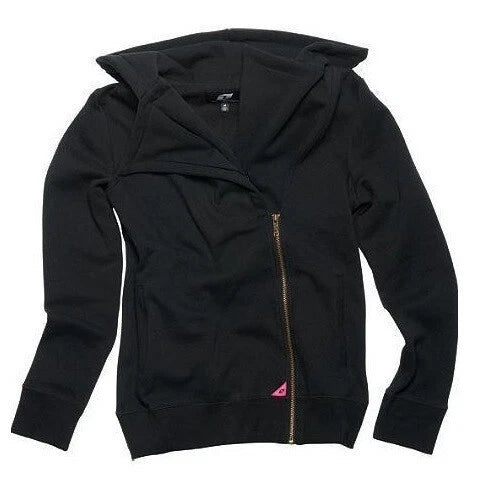 Gunner Zip Up Jacket for One Industries Women's MX ATV Off Road (Black)