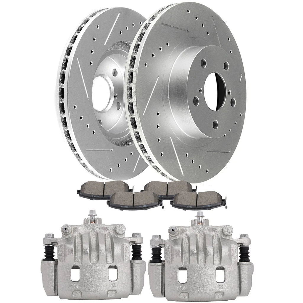 Front Brake Calipers with Ceramic Pad Kit for Subaru Impreza (2011–2016)