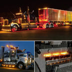 Set of 4 LED Oval Side Marker Lights for Truck Trailer