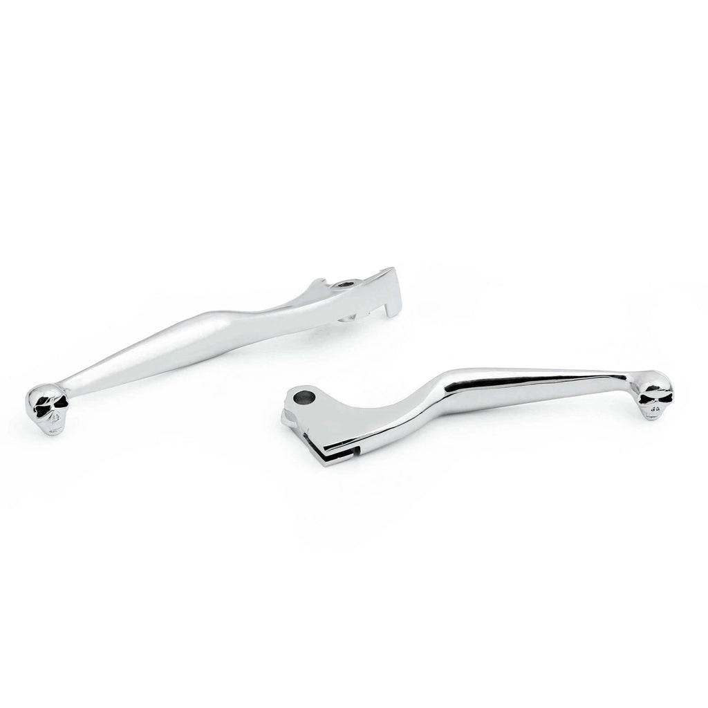 Brake Clutch Skull Hand Levers for Honda Shadow 600 Magna 750 (1997–2003) Chrome