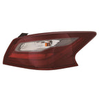 Replacement Polypropylene Passenger Outer Tail Light Assembly w/o Smoked Lens