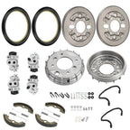 Front Brake Drum Wheel Cylinder Plate Kit for Honda FourTrax Foreman TRX400 (1995–2004)