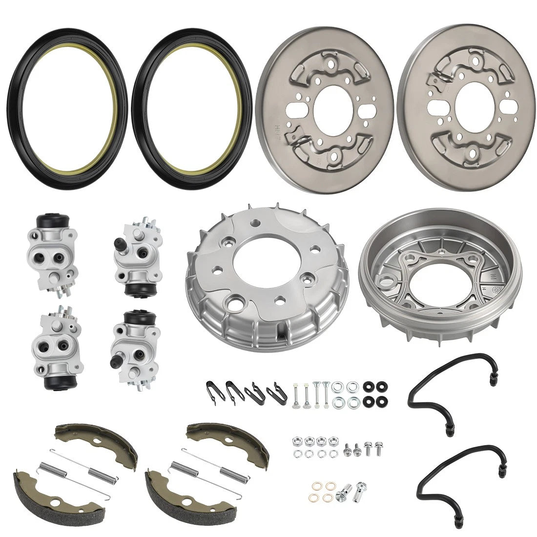 Front Brake Drum Wheel Cylinder Plate Kit for Honda FourTrax Foreman TRX400 (1995–2004)