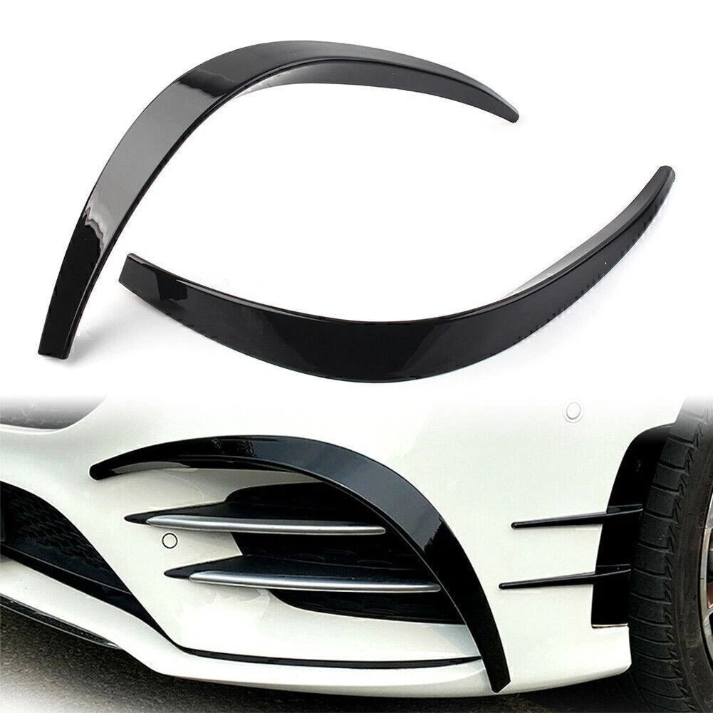 Front Bumper Splitter Spoiler Canard for Mercedes Benz A-Class A260 (2019–2023)