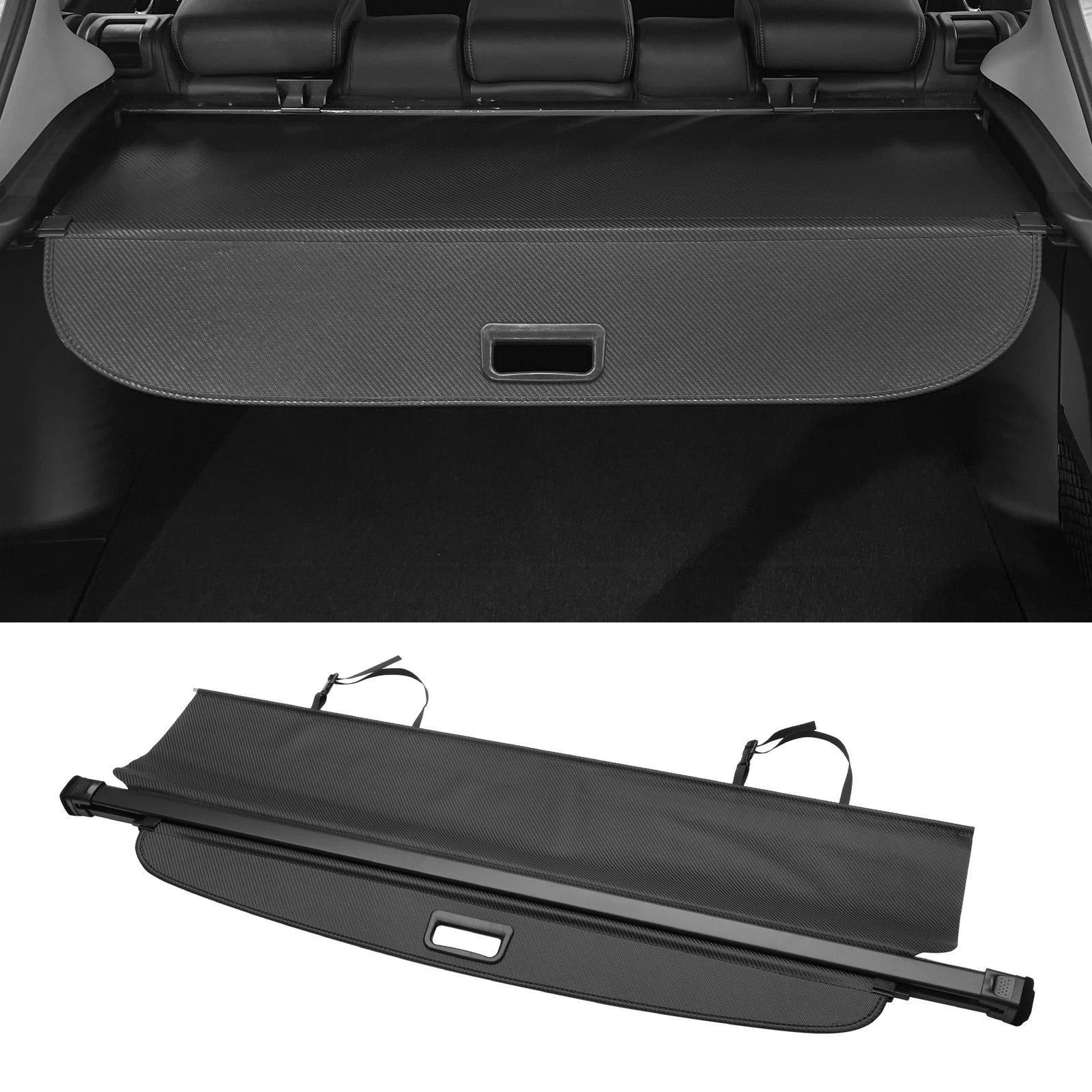Retractable Cargo Cover for Honda CR-V (2002–2006) Black Carbon Fiber